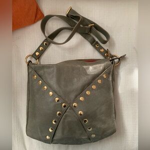 Hammit Handbag Green with Gold Hardware